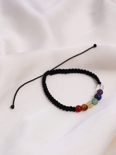 Manilla Tejida Negra Chakras