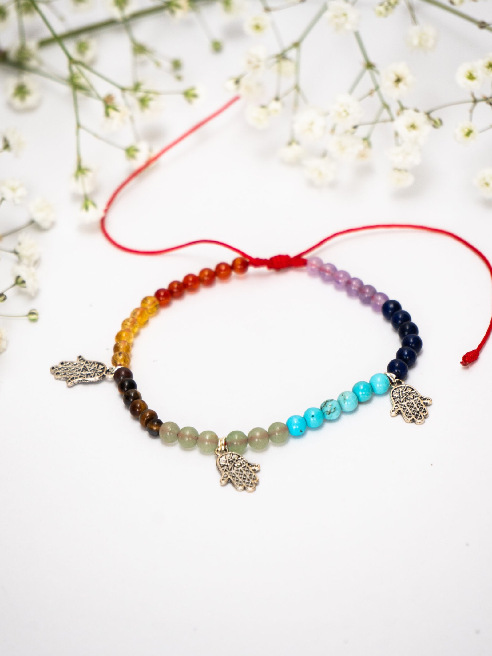 Tobillera Chakras Hamsa